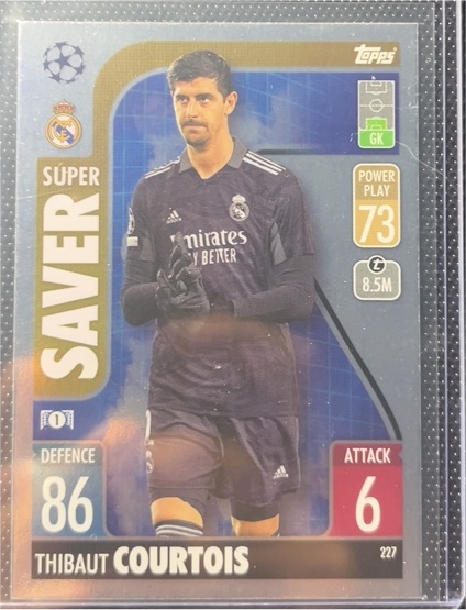2021-22 Topps Match Attax #227 Thibaut Courtois — front