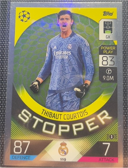 2022-23 Topps Match Attax UEFA #119 Thibaut Courtois — front