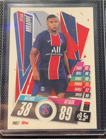 2020-21 Topps Match Attax #PSG17 Kylian Mbappe — front