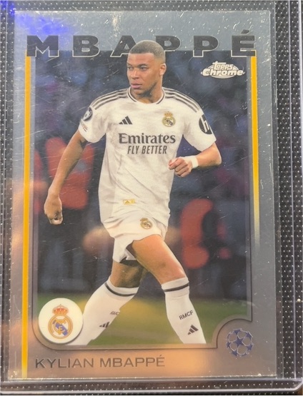 2024-25 Topps Chrome UEFA Club Competitions #1 Kylian Mbappé — front