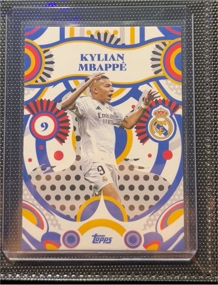 2025 Topps Real Madrid Flamenco Flare #9 Kylian Mbappé — front