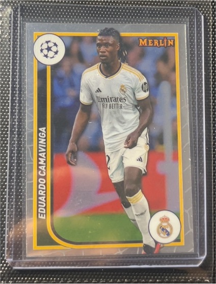 2023-24 Topps Merlin UEFA Club Competitions #108 Eduardo Camavinga — front