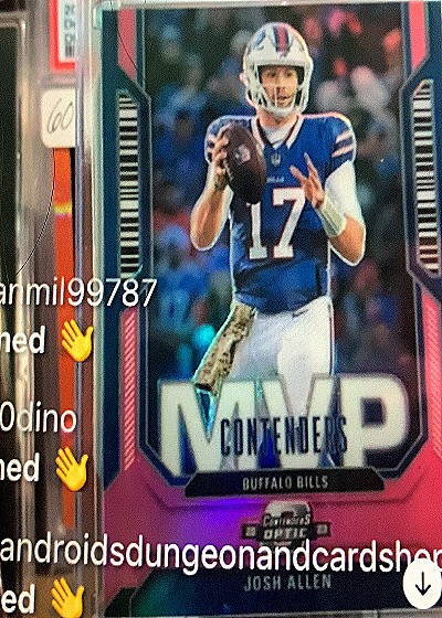 2023 Panini Contenders Optic MVP #MVP-6 Josh Allen — front