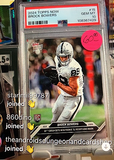 2024 Topps Now #15 Brock Bowers — front