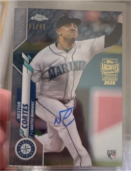 2025 Topps Chrome #01/40 Nestor Cortes — front