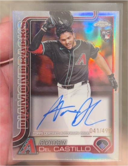 2025 Topps Chrome #RA-AD Adrian Del Castillo — front
