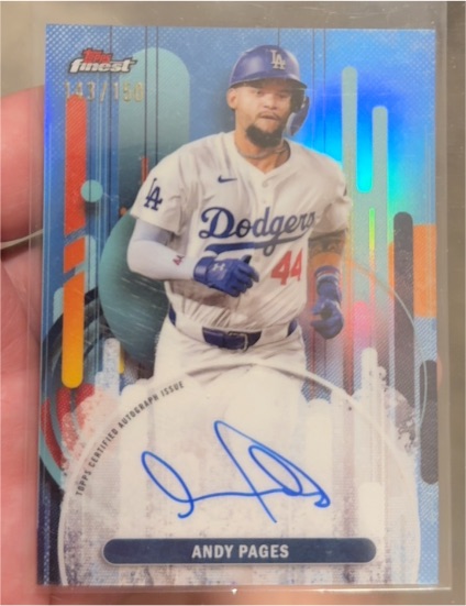 2025 Topps Finest #FA-AP Andy Pages — front