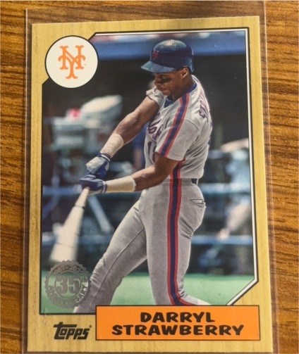 2022 Topps Series 1 35th Anniversary #T87-51 Darryl Strawberry — front