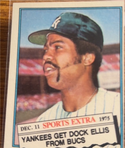 1976 Topps Traded #528T Dock Ellis — front