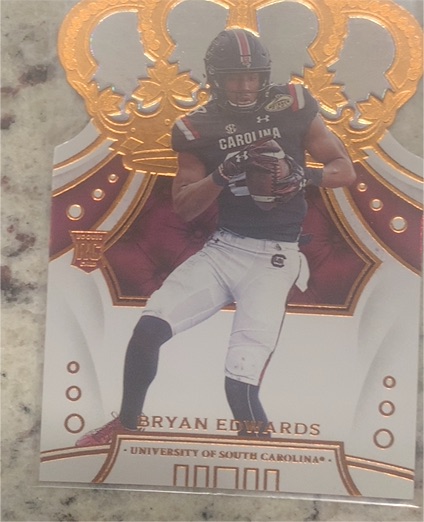 2020 Panini Chronicles Draft Picks Crown Royale #43 Rookie Bryan Edwards — front