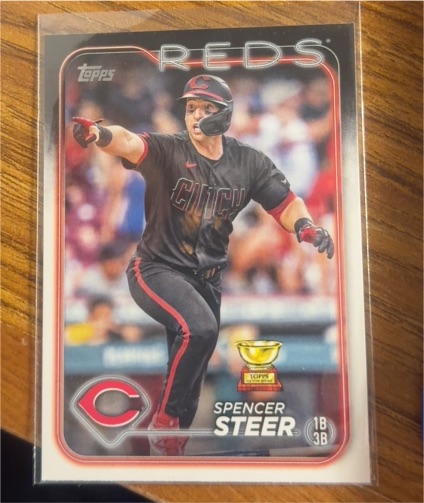 2024 Topps Series 2 #485 Spencer Steer — front