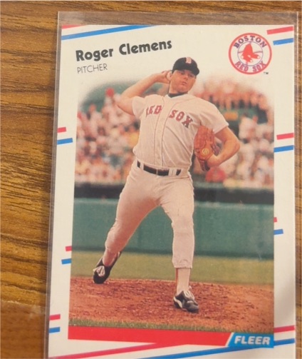 1988 Fleer #349 Roger Clemens — front