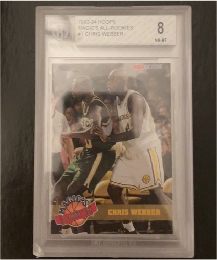 1993-94 Hoops Magic's All-Rookies #1 Chris Webber — front