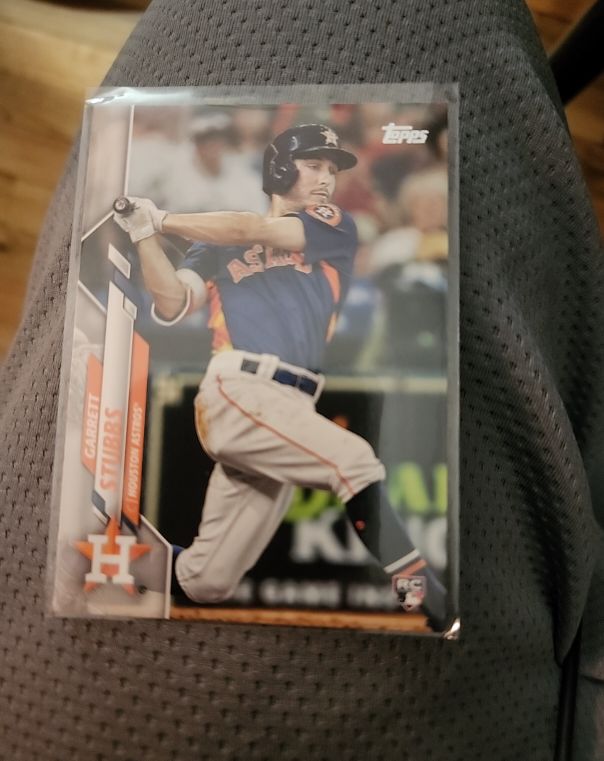 2020 Topps #421 Garrett Stubbs Rookie Card Houston Astros — front