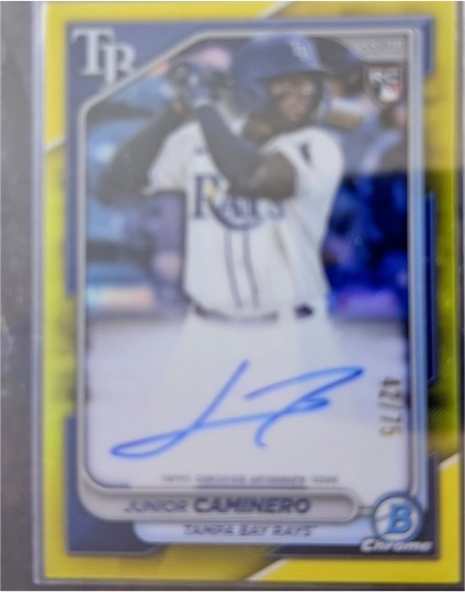 2024 Bowman Chrome #CRA-JCA Junior Caminero — front