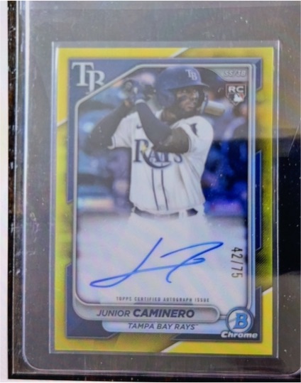 2024 Bowman Chrome #CRA-JCA Junior Caminero — front