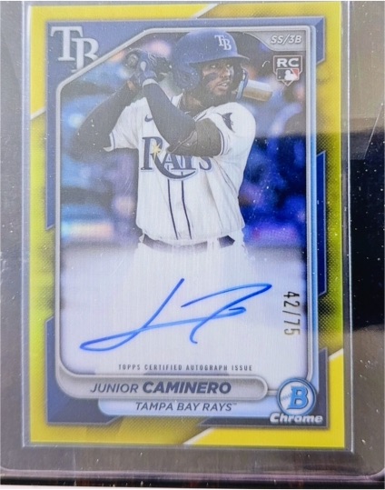 2024 Bowman Chrome #CRA-JCA Junior Caminero — front