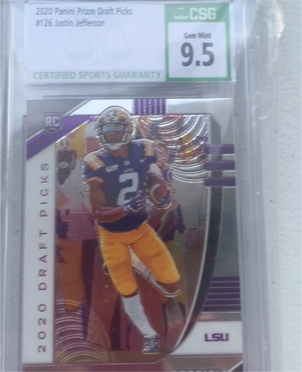 2020 Panini Prizm Draft Picks #126 Justin Jefferson — front