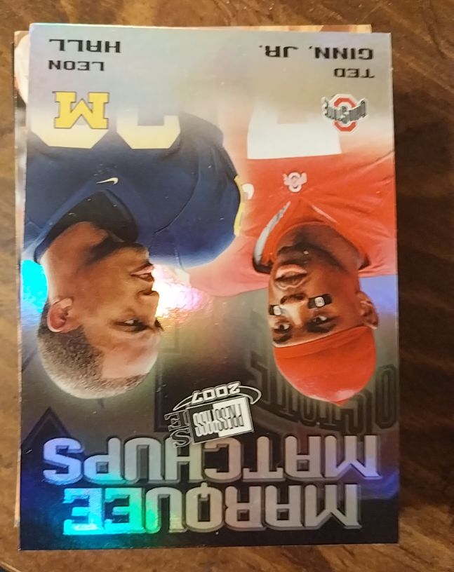 2007 Press Pass SE #MM-4 Ted Ginn Jr. / Leon Hall Marquee Matchups — front