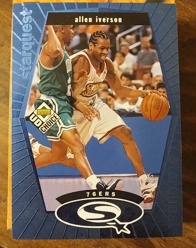 1998-99 Upper Deck UD Choice Starquest #SQ20 Allen Iverson — front