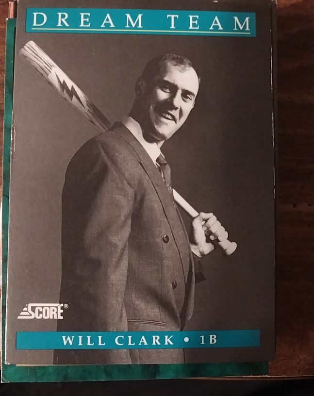 1991 Score #886 Will Clark — front