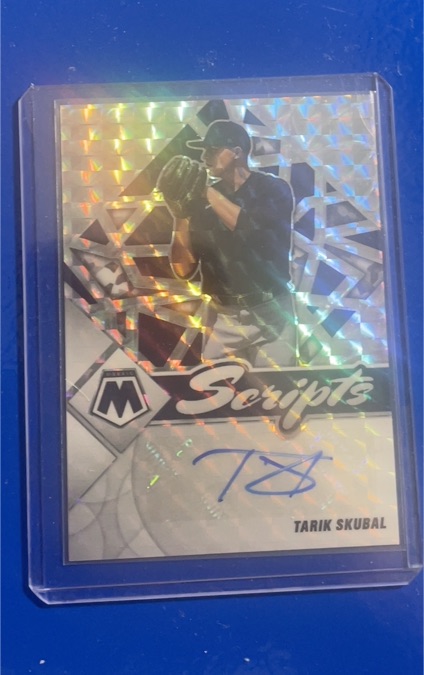 2022 Panini Mosaic Scripts #SC-TS Tarik Skubal — front