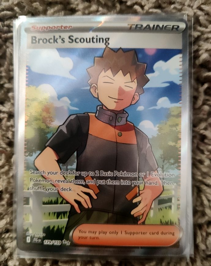2023 Pokémon Journey Together #179 Brock's Scouting — front