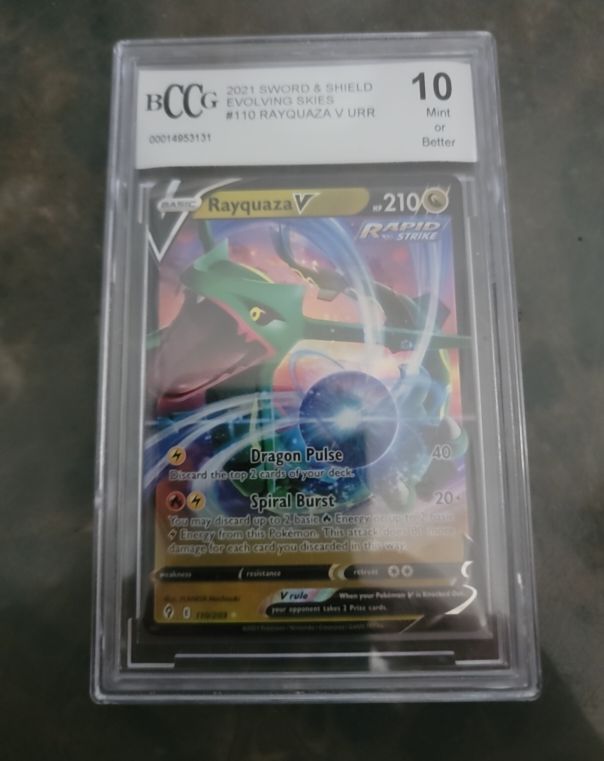 2021 Pokemon Sword & Shield Evolving Skies #110 Rayquaza V — front