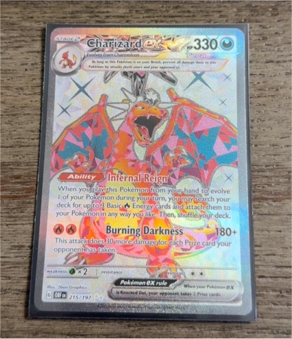2023 Pokémon TCG Scarlet & Violet Obsidian Flames #215/197 Charizard EX — front