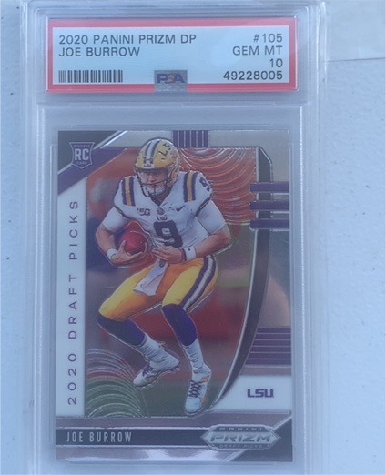 2020 Panini Prizm Draft Picks #105 Joe Burrow — front