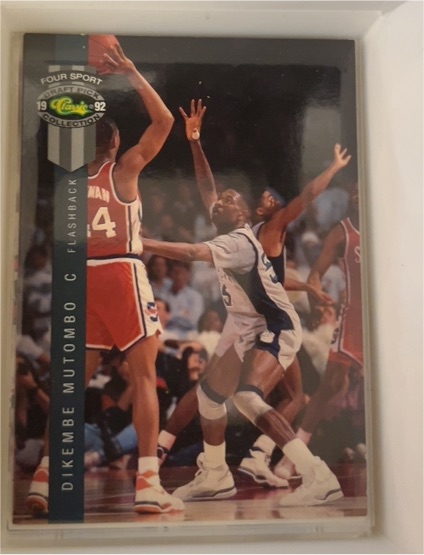 1992 Classic Four Sport #312 Dikembe Mutombo — front