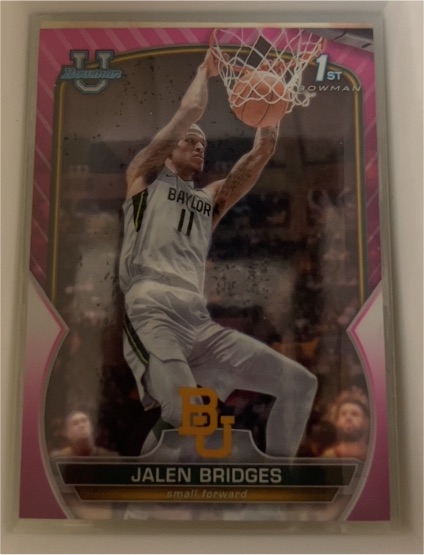2022-23 Bowman University Chrome #99 Jalen Bridges — front