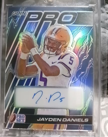 2024 Leaf Pro Set Metal Goin' Pro Auto Jayden Daniels — front