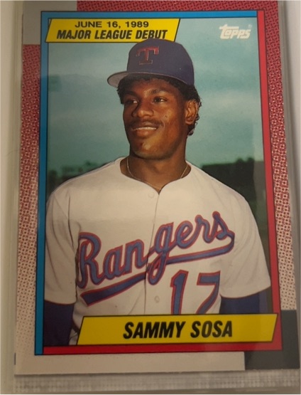 1990 Topps Major League Debut 1989 #120 Sammy Sosa — front