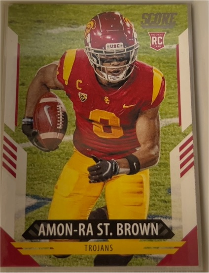 2021 Panini Score #330 Amon-Ra St. Brown — front