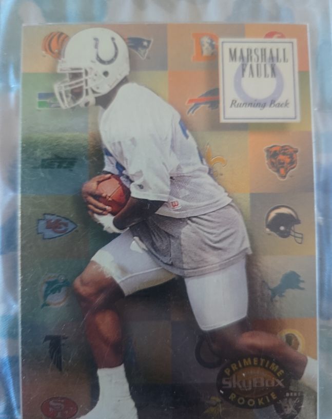 1995 Skybox PrimeTime Rookie #36 Marshall Faulk — front