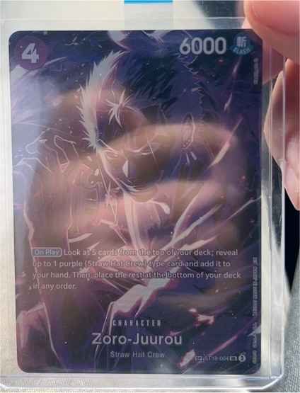 One Piece Card ST18-004 Zoro-Juurou SP — front