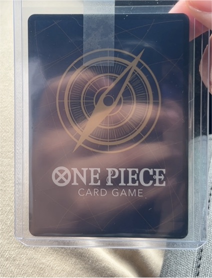 One Piece Card Game Official Card Sleeve Black Gold — front