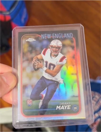2024 Topps Chrome #203 Drake Maye — front