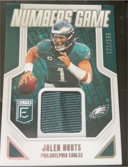 2025 Donruss Elite Numbers Game #NGJ-JH Jalen Hurts — front