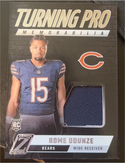2024 Panini Zenith Turning Pro Memorabilia #TPM-ROE Rome Odunze — front