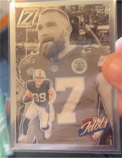 2024 Panini Zenith #7 Travis Kelce & Brock Bowers Idols — front