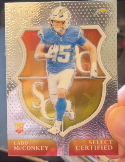 2024 Panini Select #16 Ladd McConkey Select Certified Rookies — front