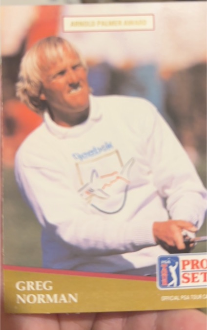 1991 Pro Set PGA Tour #282 Greg Norman — front