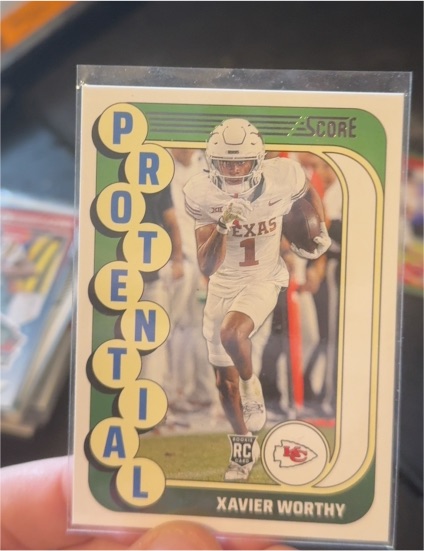 2024 Panini Score #15 Xavier Worthy Potential — front