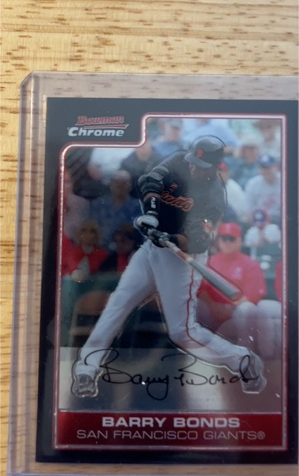 2006 Bowman Chrome Barry Bonds — front