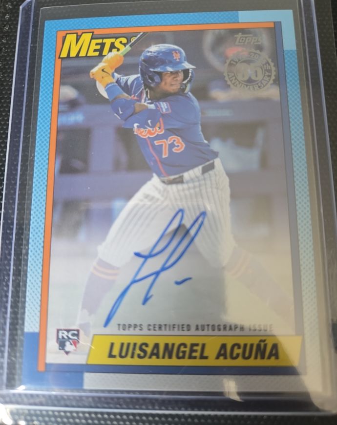 2025 Topps Series 2 1990 Topps #90A-LAC Luisangel Acuña — front
