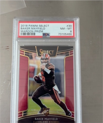 2018 Panini Select #30 Baker Mayfield — front