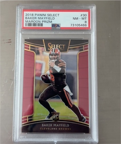 2018 Panini Select #30 Baker Mayfield — front