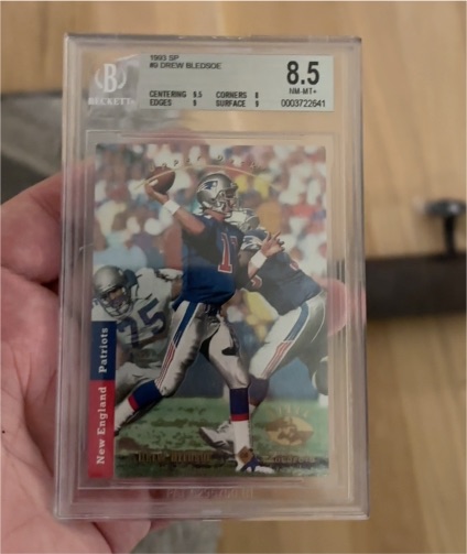 1993 SP #80 Drew Bledsoe — front